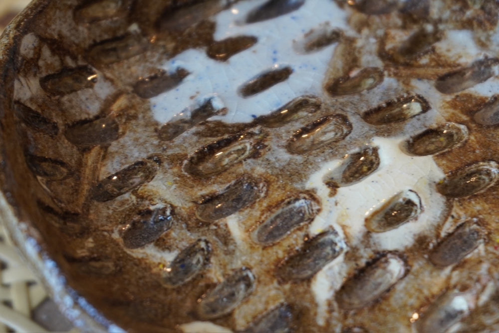 Footed Stoneware Dish