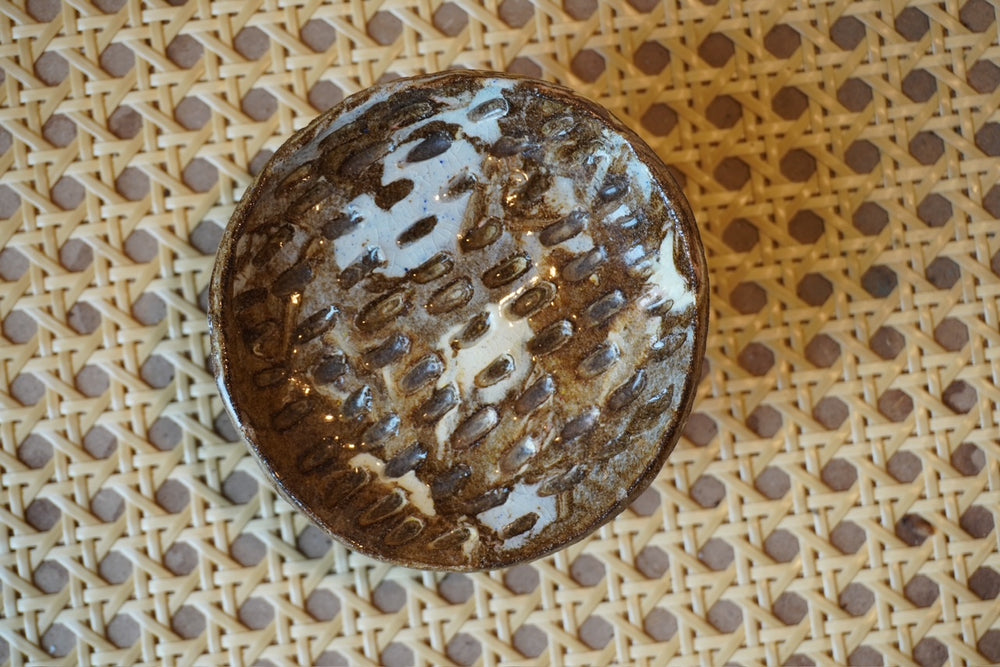 Footed Stoneware Dish