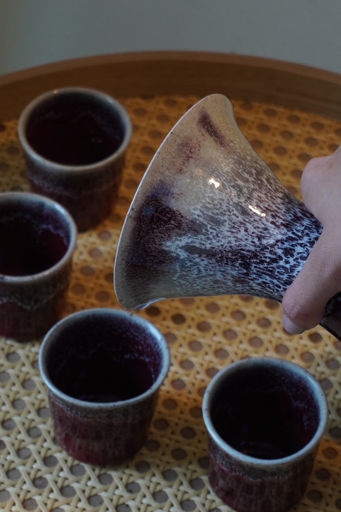 Oxblood Sake Set