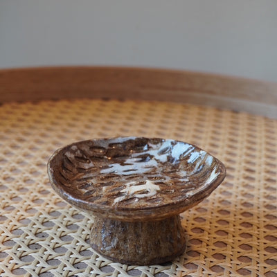 Footed Stoneware Dish