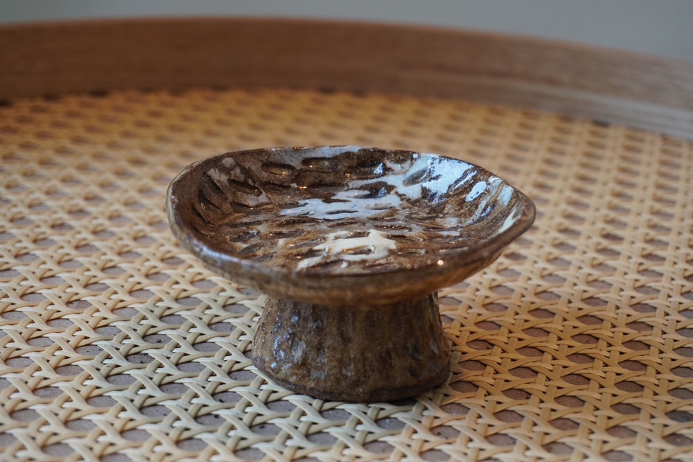 Footed Stoneware Dish