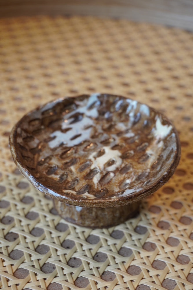 Footed Stoneware Dish